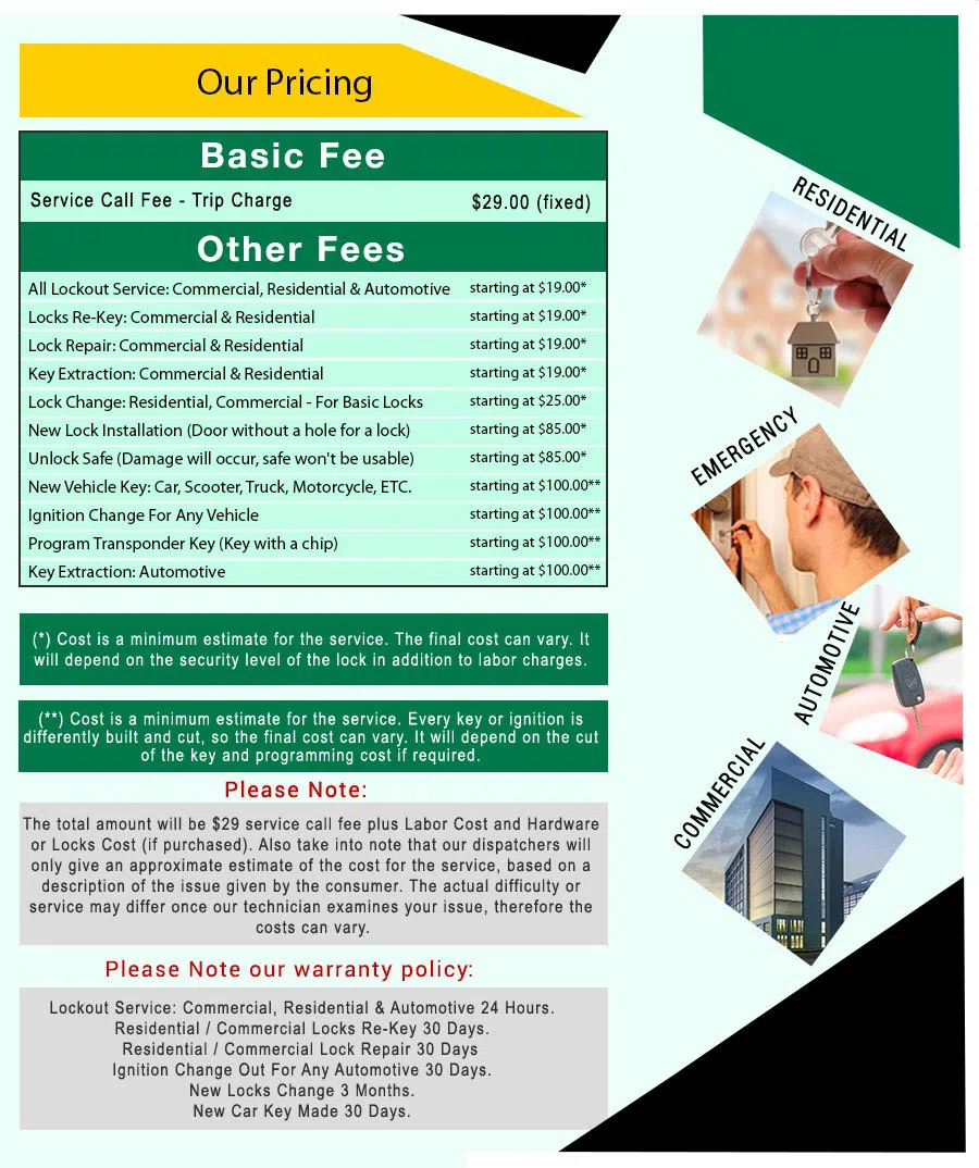 Amber Locksmith Store Des Plaines, IL 847-603-3309 - price-list-68-19mod